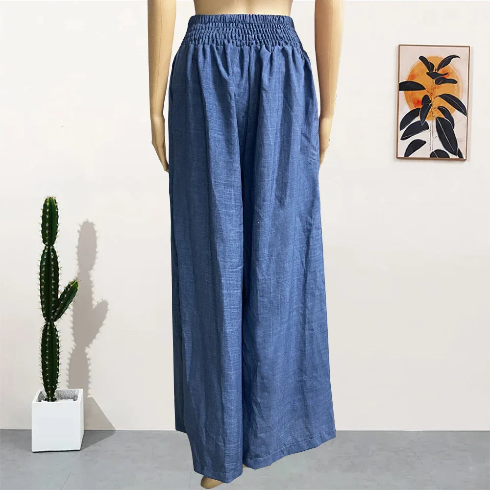 Calça Paulina - Wide Leg Pantalona Versátilidade e Conforto