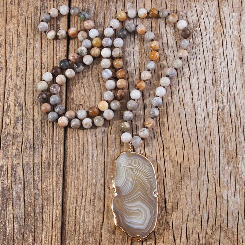 Colar Giana - Fashion boho combina com seu linho (tendência grega)