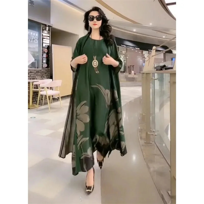 Conjunto Cibeli - Novo must-have cardigan + vestido (tendência francesa)