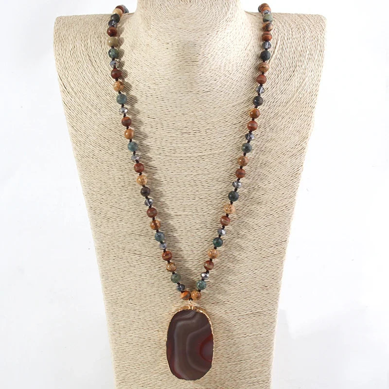 Colar Giana - Fashion boho combina com seu linho (tendência grega)