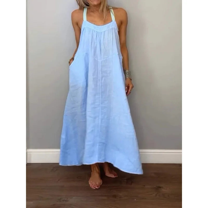 Vestido Carmem - O linho must-have das trendsetters (tendência grega)