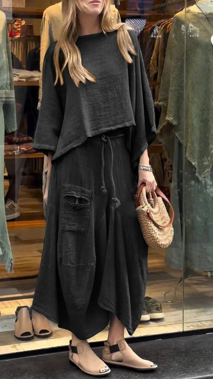 Conjunto Jamile - Must-have em linho Lisavi (tendência belga)