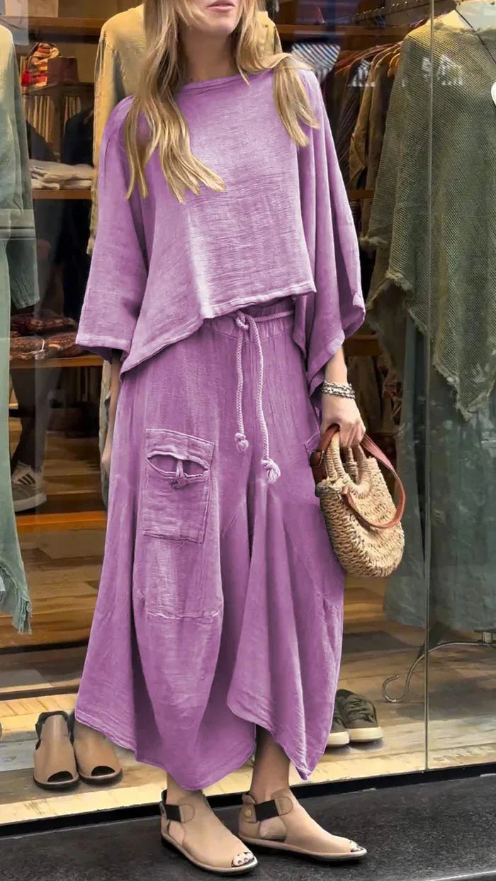 Conjunto Jamile - Must-have em linho Lisavi (tendência belga)