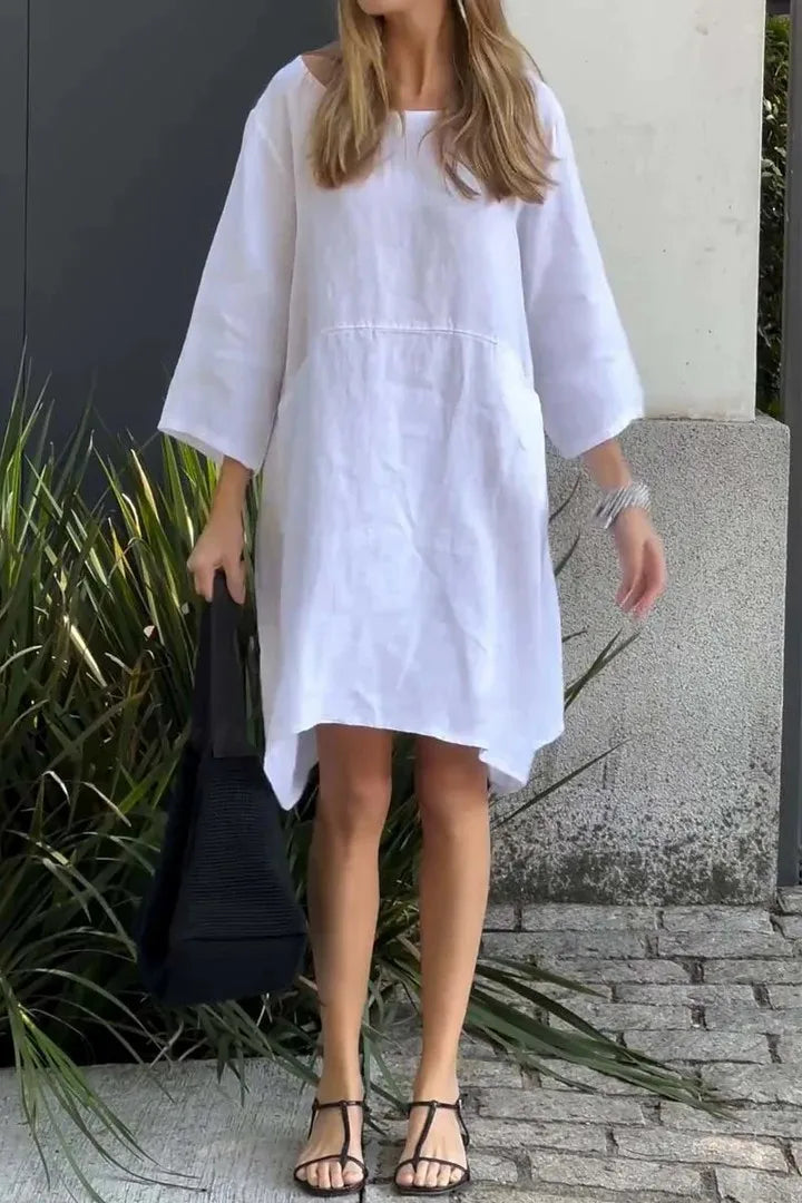 Vestido Milena - O queridinho das it girls em linho (tendência grega)