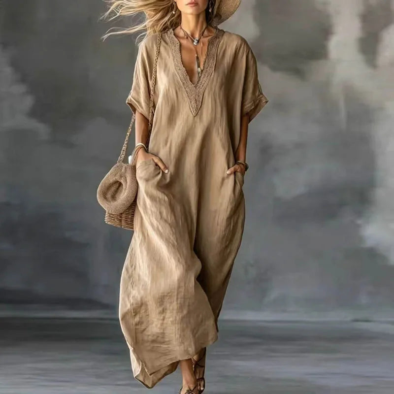 Vestido Gwen - O Linho mais desejado para esse verão 2026 (tendência grega)