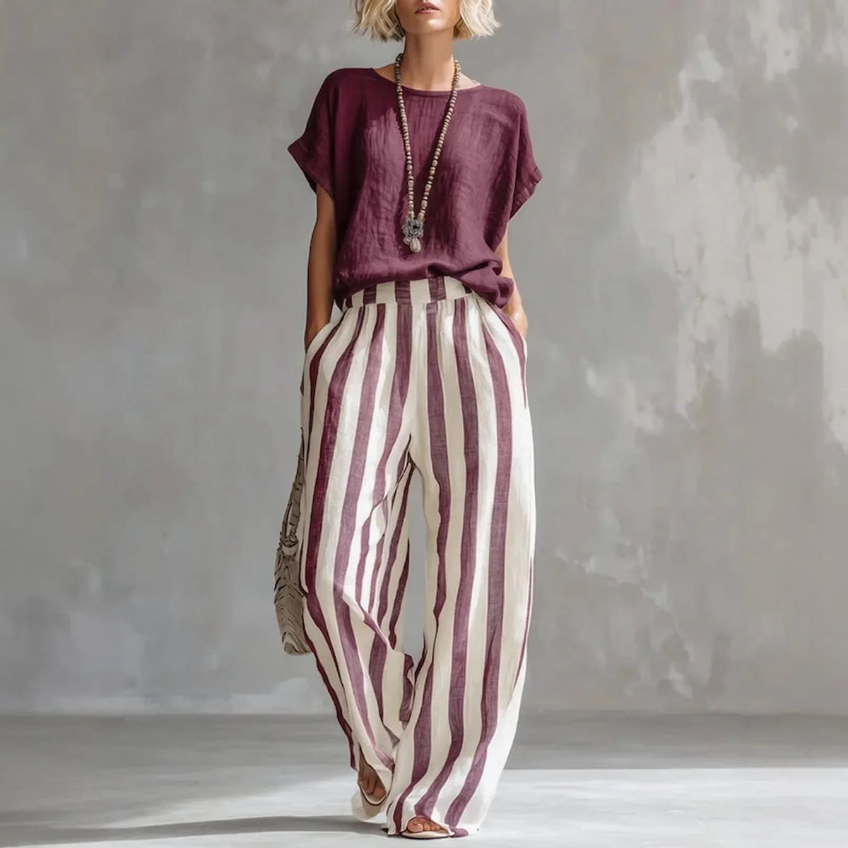 Conjunto Analu - O casual chic mais desejado pelas style mavens (tendência grega)