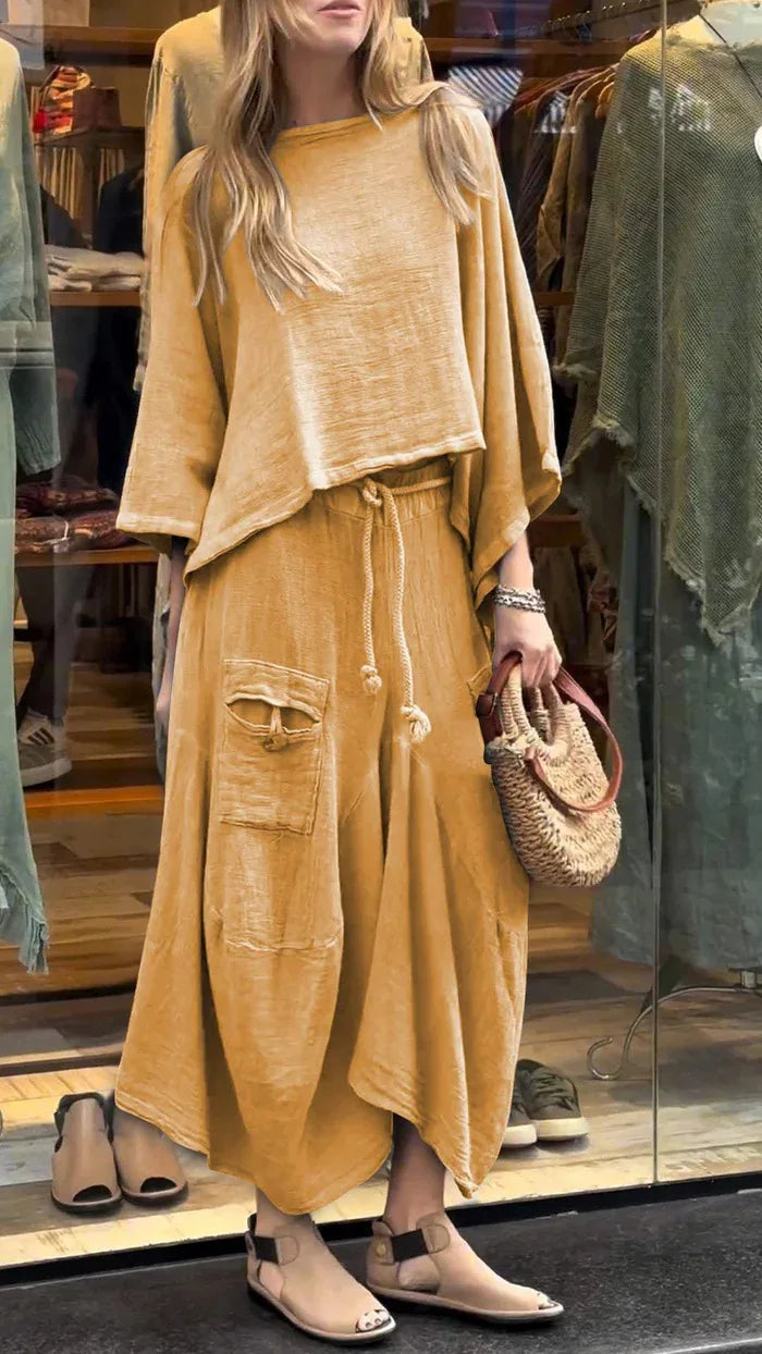 Conjunto Jamile - Must-have em linho Lisavi (tendência belga)