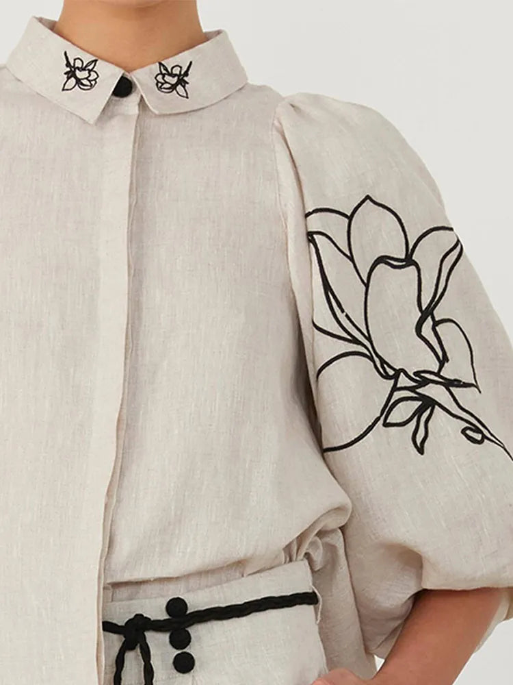 Conjunto Calura - Elegante de Linho (Tendência Holandesa)