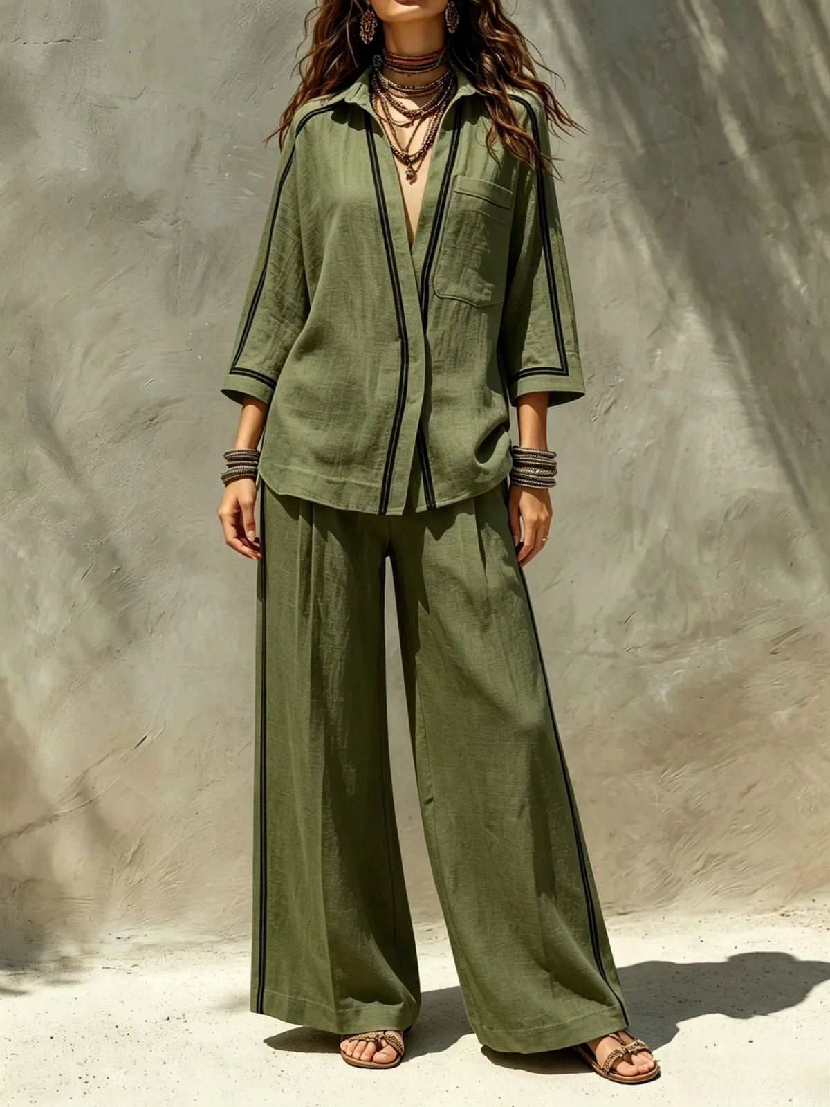 Conjunto Lennon - O linho preferido das trendsetters gregas