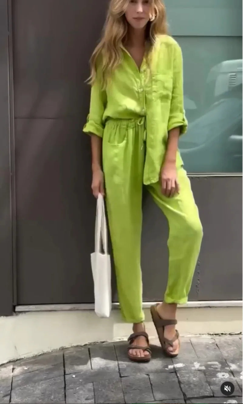 Conjunto Dêssa - Sofisticação e Luxuosidade em Linho (Predileto das Famosas)