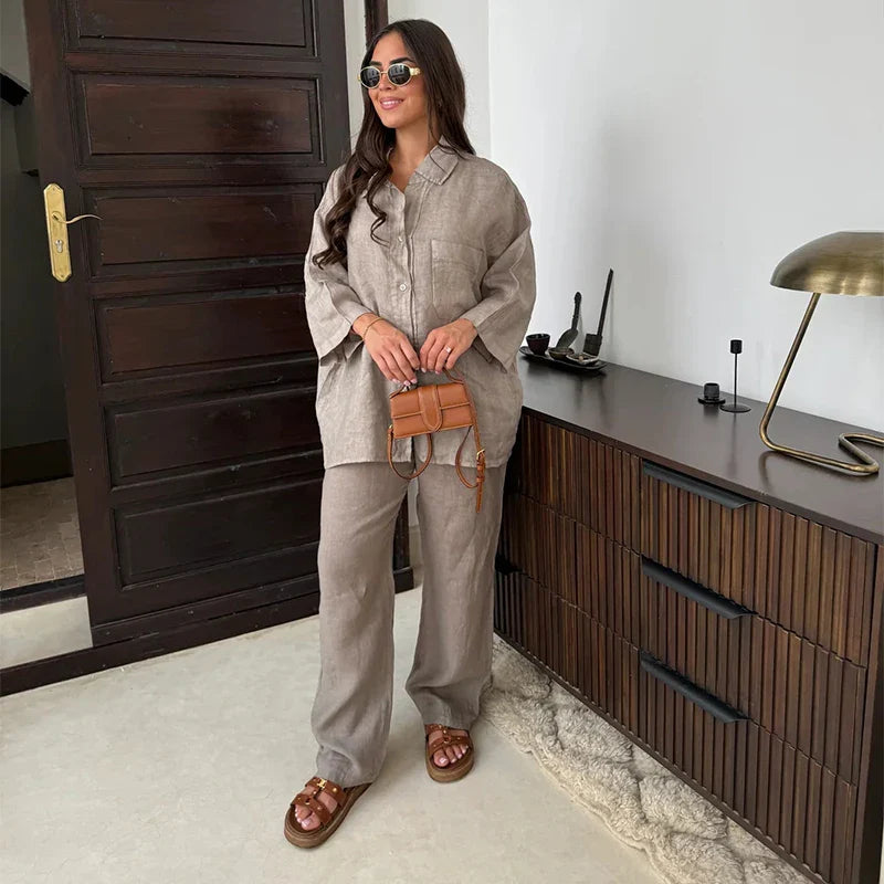 Conjunto Kintana - Tendência do Verão Finlandês (linho)