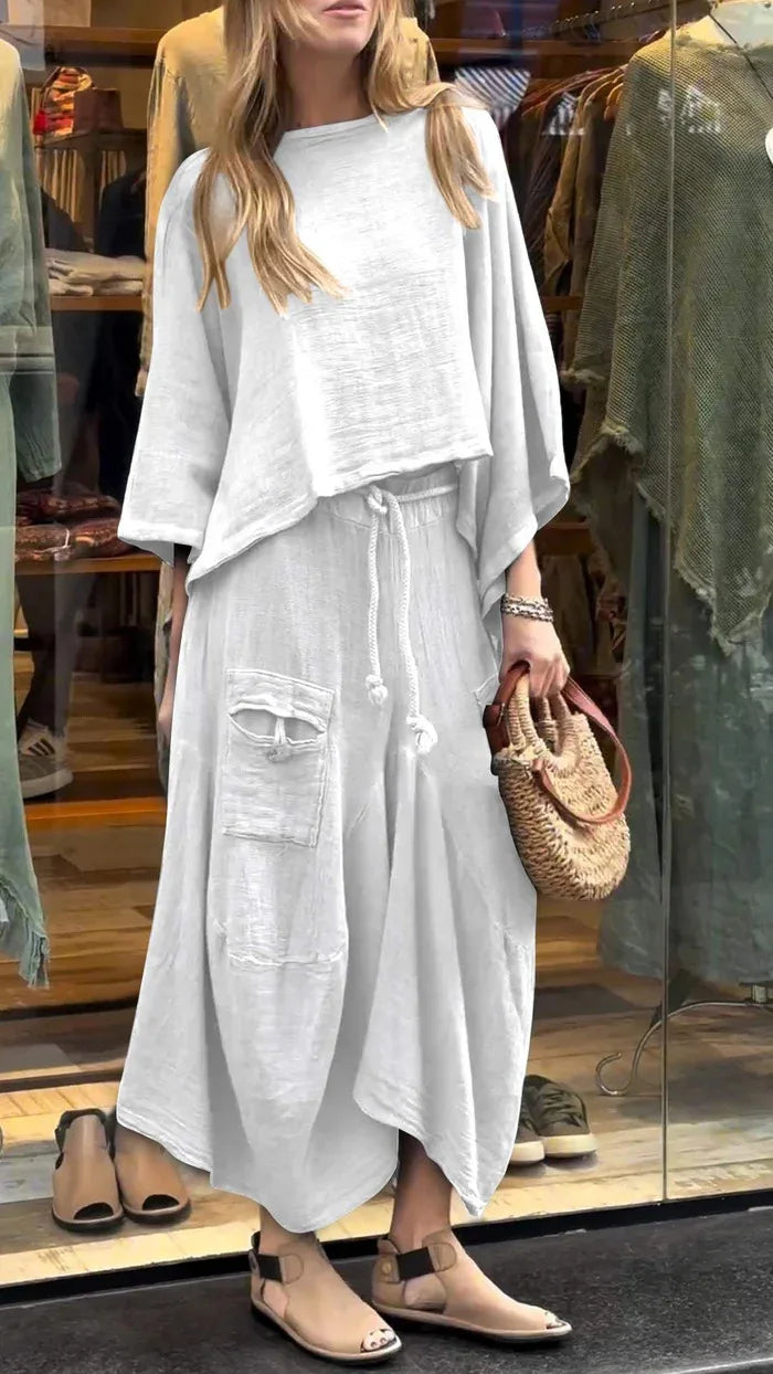 Conjunto Jamile - Must-have em linho Lisavi (tendência belga)
