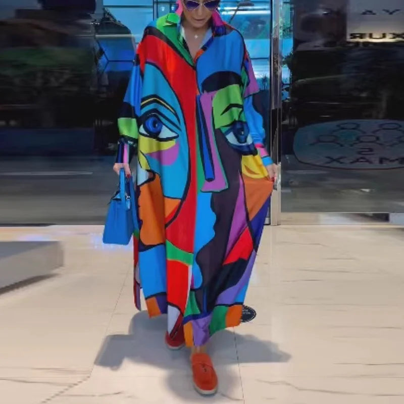 Vestido Carolina - A expressão artística preferida das fashionistas (tendência europeia)