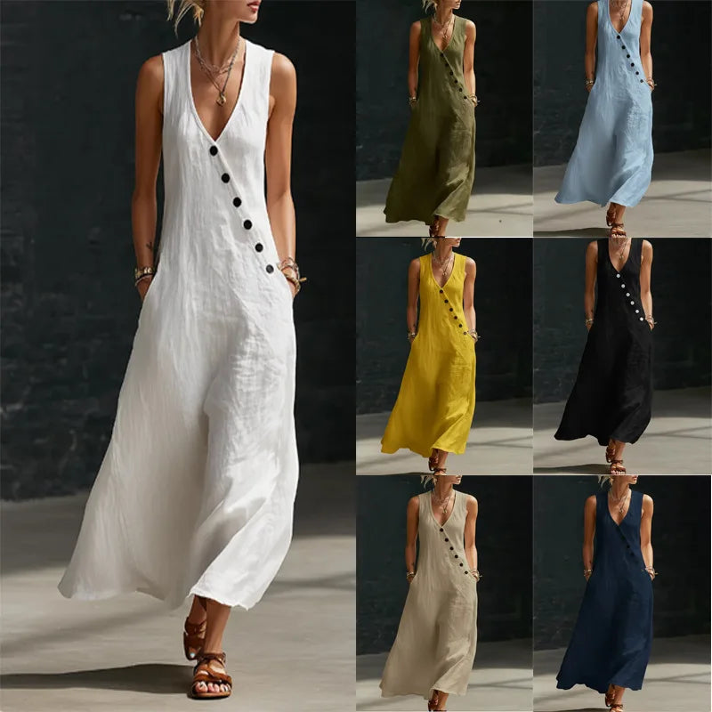 Vestido Feur - o queridinho das style queens em linho (tendência grega)