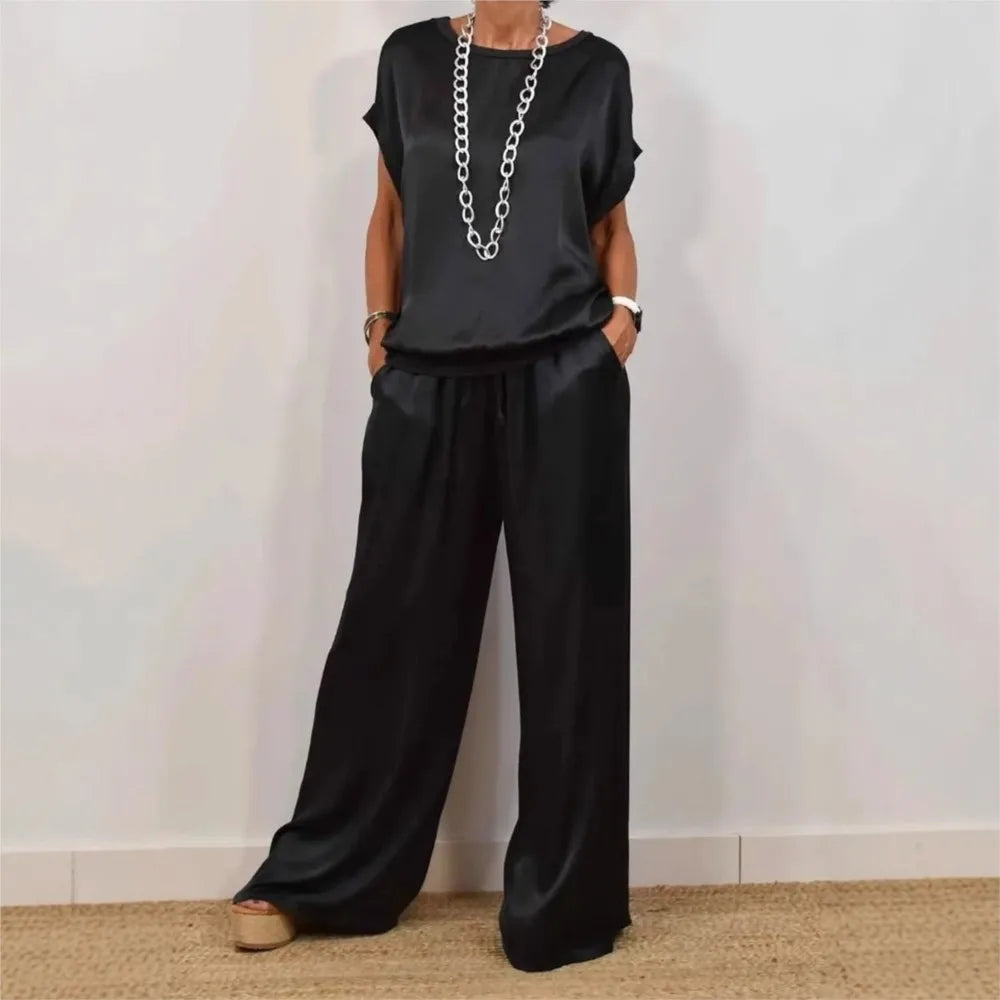 Conjunto Brisa de Cetim - O Mais Usado Pelas Blogueiras (Tendência Verão 2025)