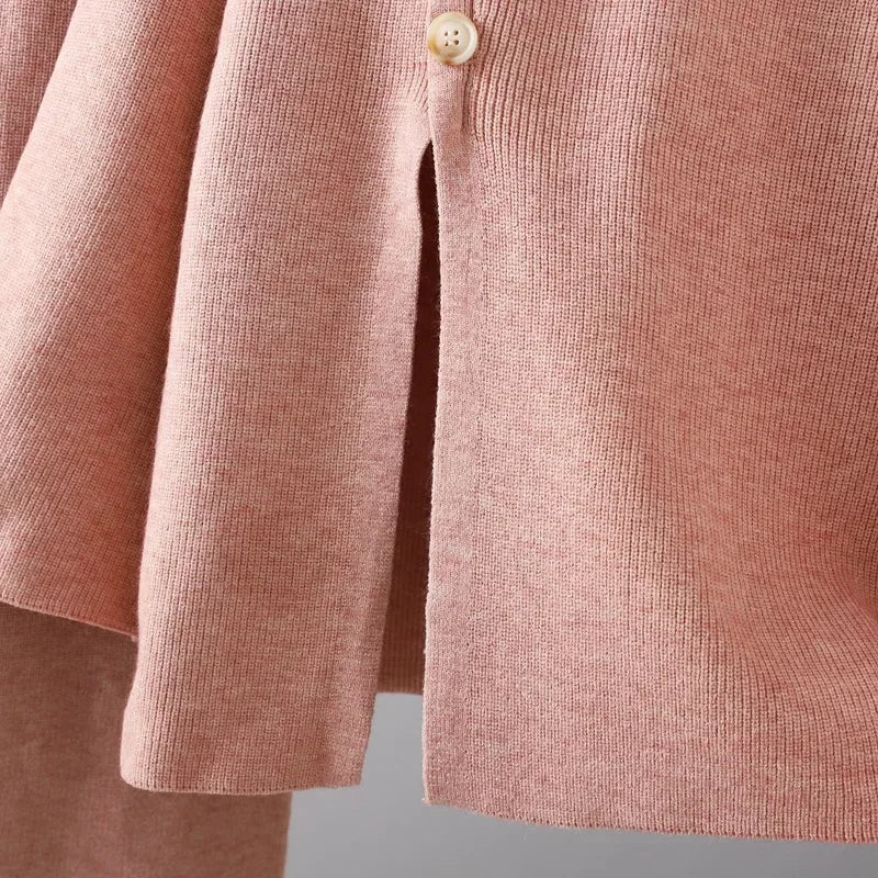 Conjunto Fátima - Puro charme em tricot (Tendência alemã inverno 2025)