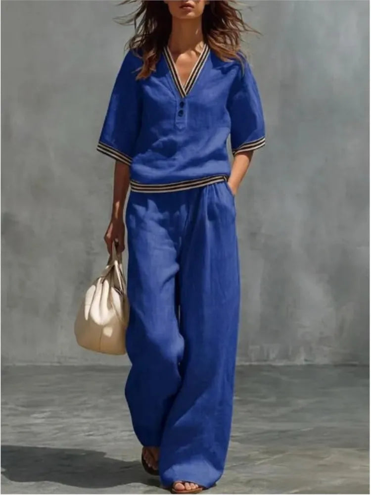Conjunto Cloe - O queridinho em linho das style queens (tendência grega)