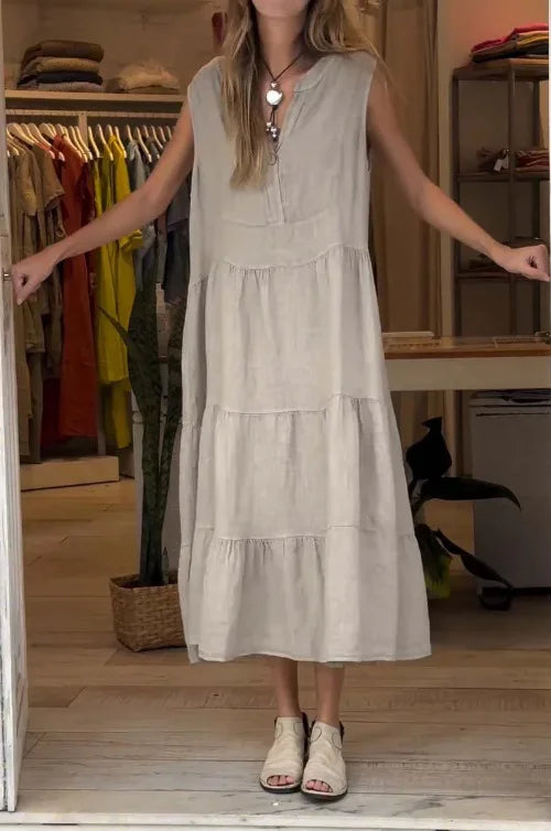 Vestido Luna - Tendência americana em linho (queridinho das it girls)
