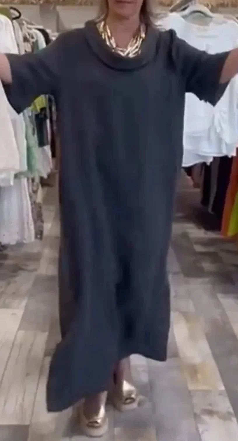 Vestido Lia - Alta qualidade em linho (tendência Italiana)