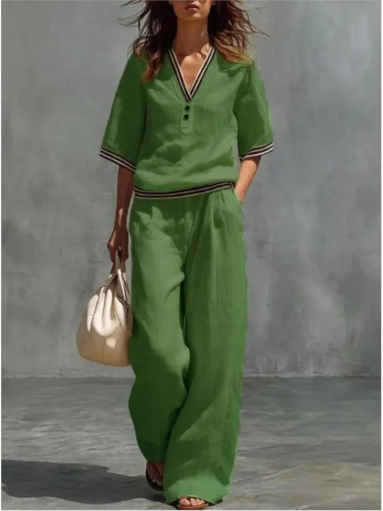 Conjunto Cloe - O queridinho em linho das style queens (tendência grega)