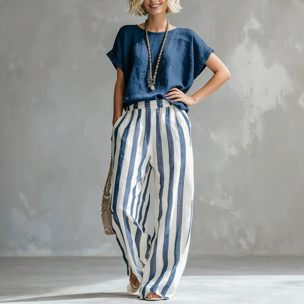 Conjunto Analu - O casual chic mais desejado pelas style mavens (tendência grega)