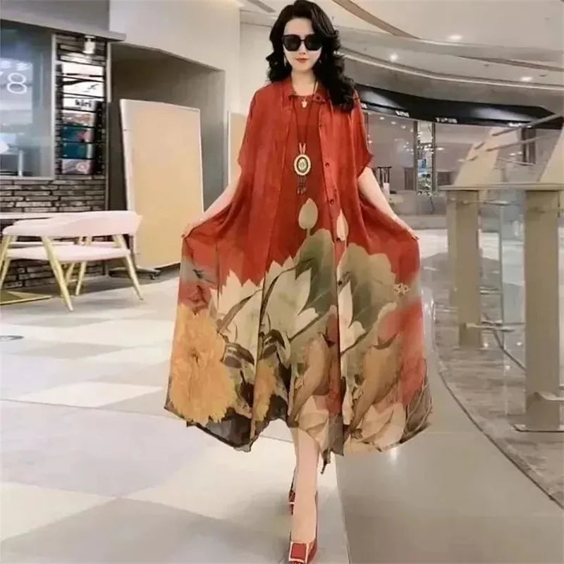 Conjunto Cibeli - Novo must-have cardigan + vestido (tendência francesa)