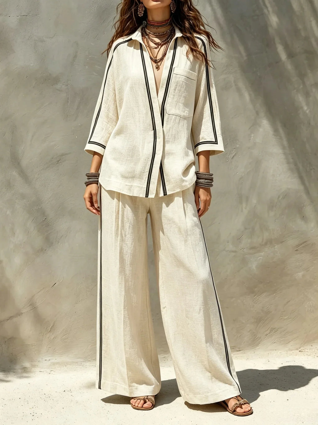 Conjunto Lennon - O linho preferido das trendsetters gregas