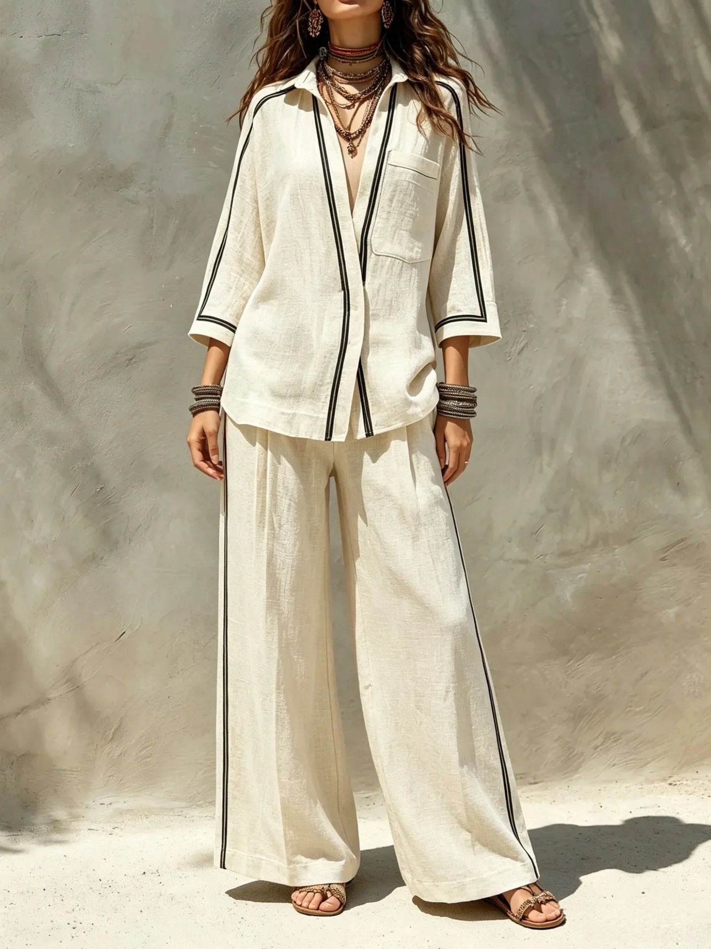 Conjunto Lennon - O linho preferido das trendsetters gregas