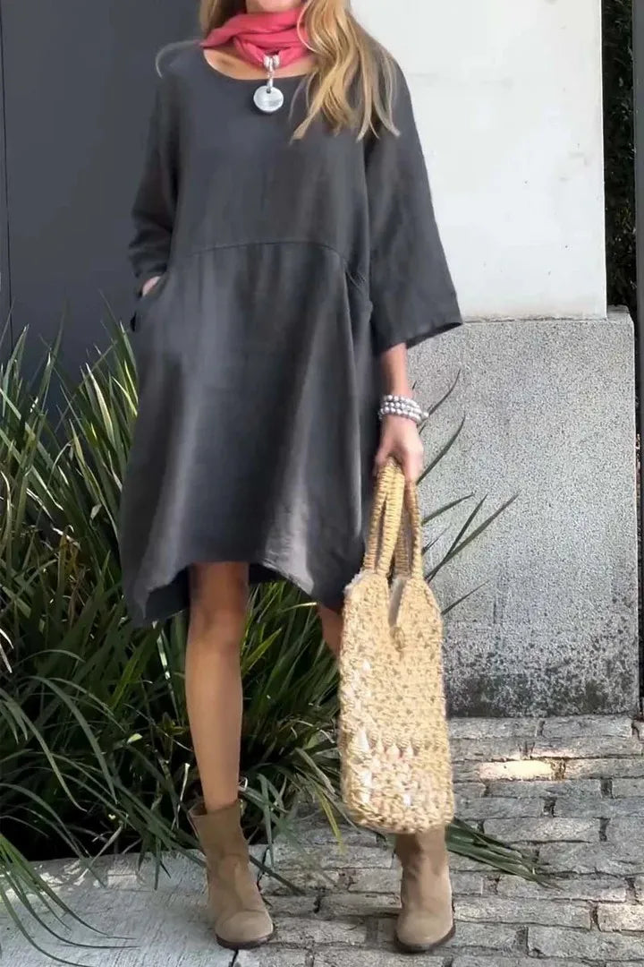 Vestido Milena - O queridinho das it girls em linho (tendência grega)