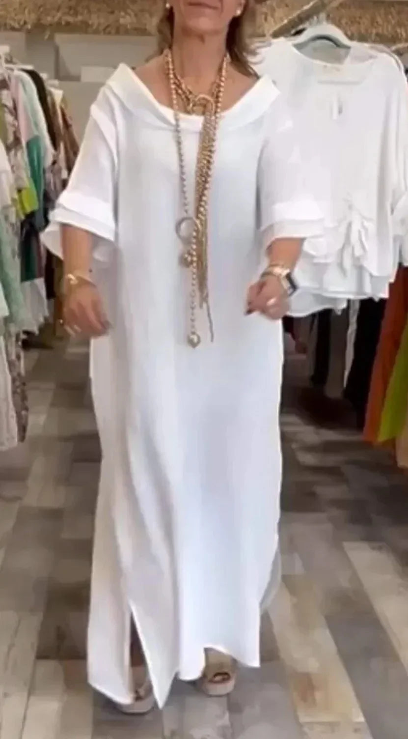 Vestido Lia - Alta qualidade em linho (tendência Italiana)