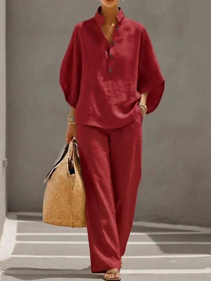 Conjunto Noelle - O linho mais aclamado pelas trendsetters europeias (tendência grega)