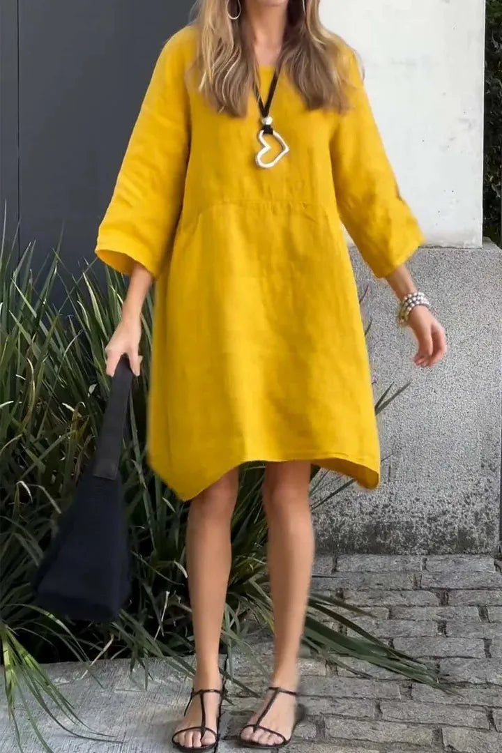 Vestido Milena - O queridinho das it girls em linho (tendência grega)