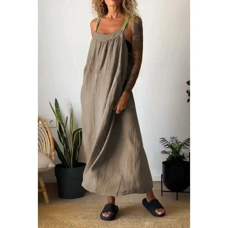 Vestido Carmem - O linho must-have das trendsetters (tendência grega)