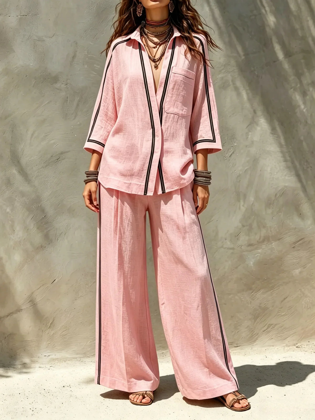 Conjunto Lennon - O linho preferido das trendsetters gregas