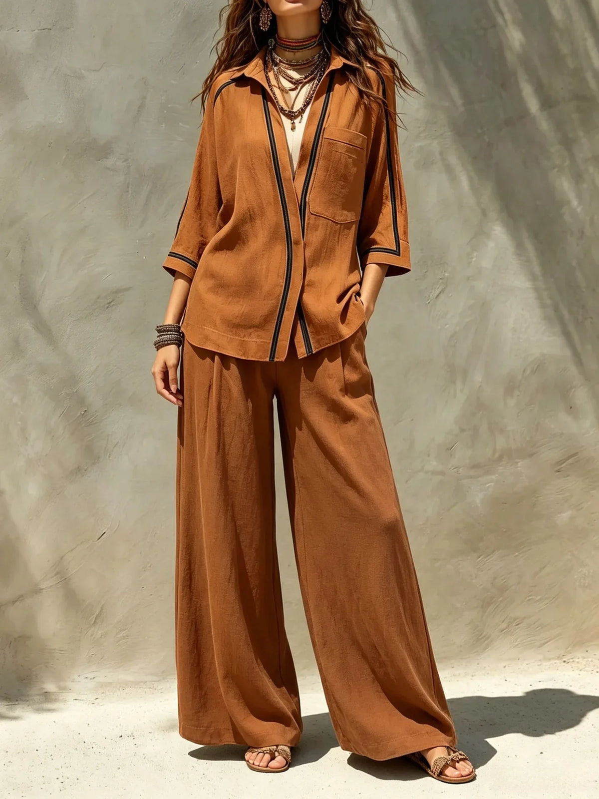 Conjunto Lennon - O linho preferido das trendsetters gregas