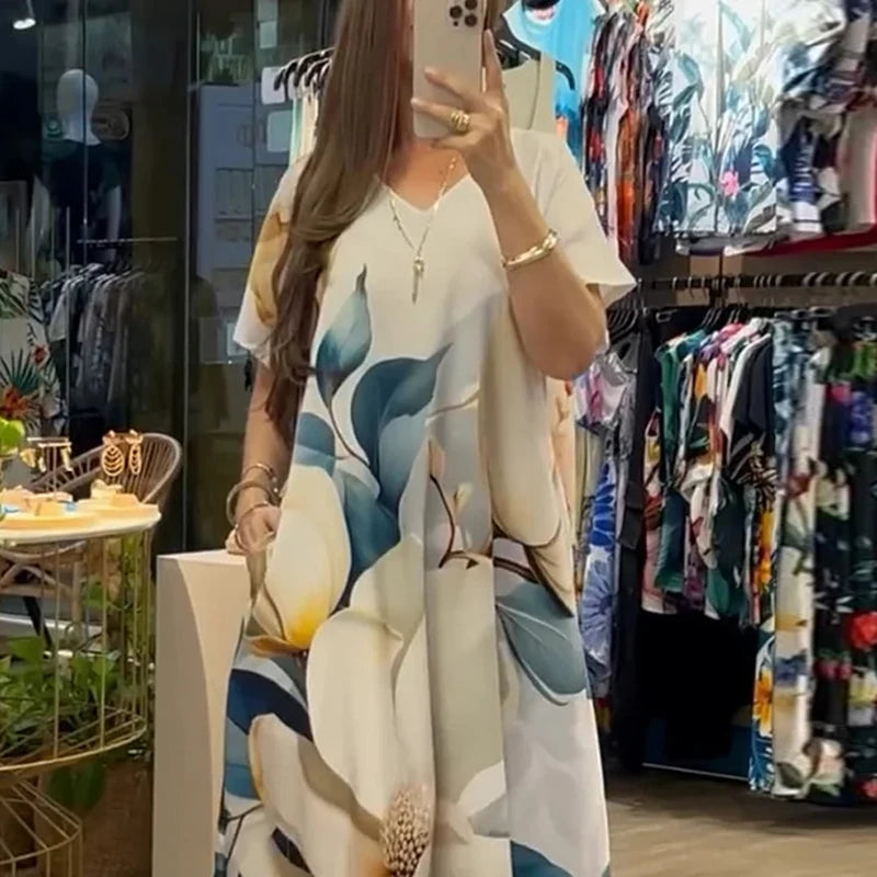 Vestido Vanusa - Estampado fluido must-have 2026 (tendência grega)