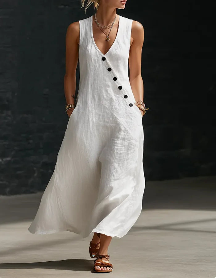 Vestido Feur - o queridinho das style queens em linho (tendência grega)