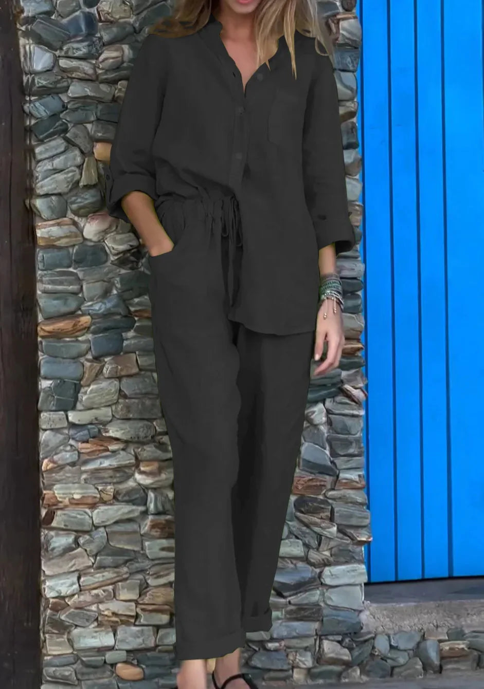 Conjunto Dêssa - Sofisticação e Luxuosidade em Linho (Predileto das Famosas)