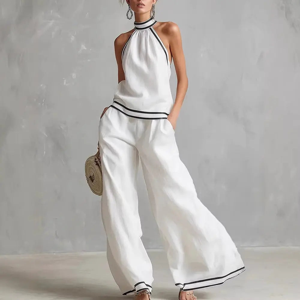 Conjunto Eva - O mais desejado pelas trendsetters em linho (tendência grega)