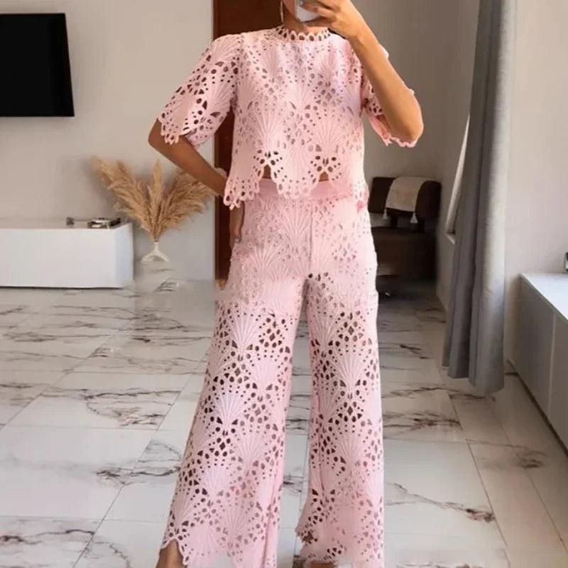 Conjunto Amara - O bordado preferido das trendsetters (tendência americana)