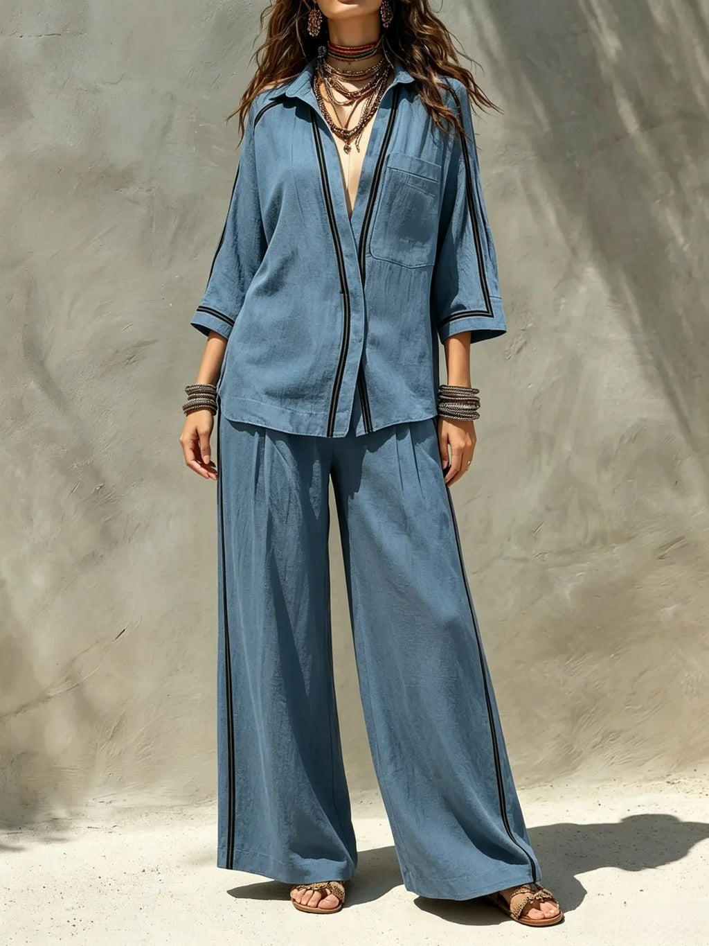 Conjunto Lennon - O linho preferido das trendsetters gregas