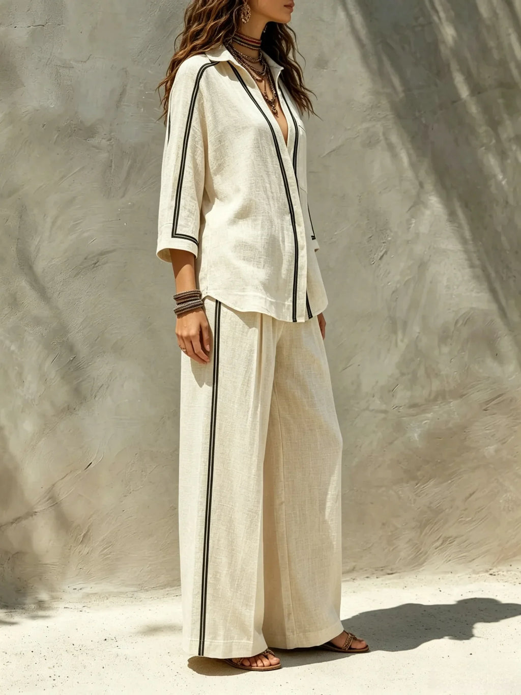 Conjunto Lennon - O linho preferido das trendsetters gregas