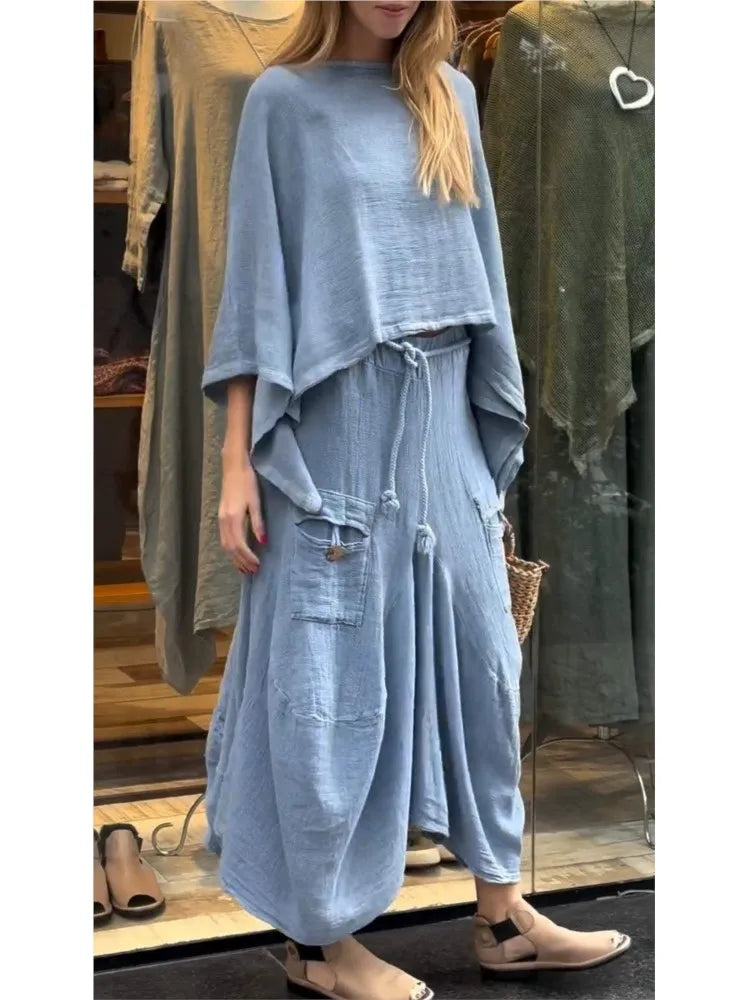 Conjunto Jamile - Must-have em linho Lisavi (tendência belga)