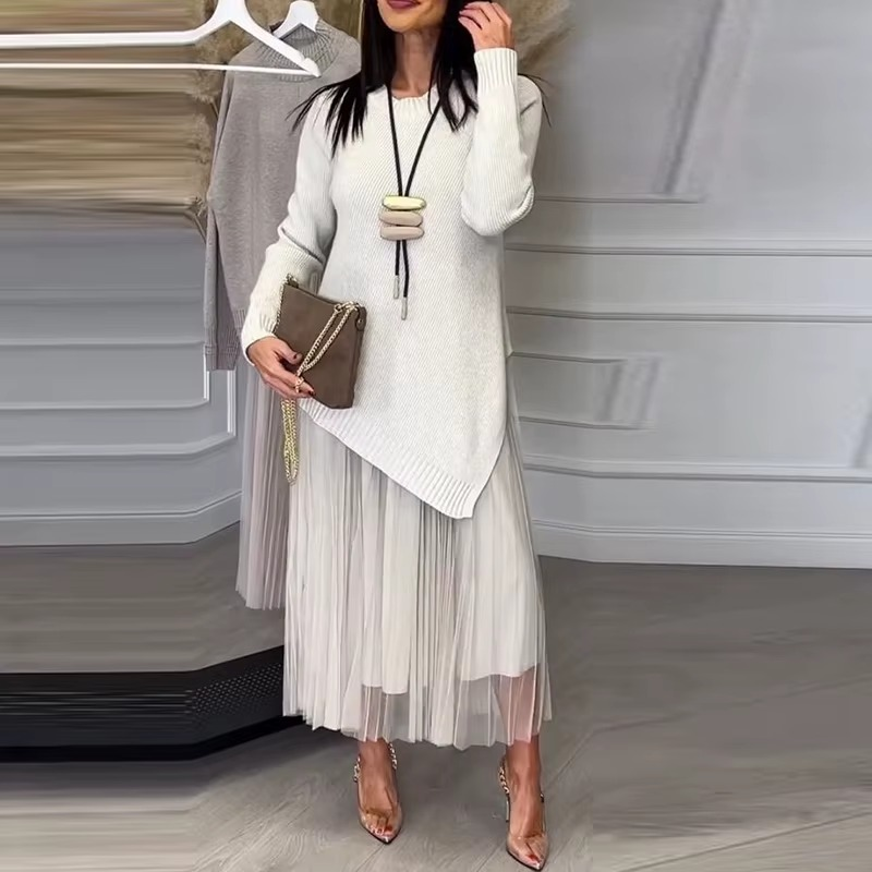 Conjunto Flora - Vestido + blusa em alta para o inverno 2026 (tendência francesa)