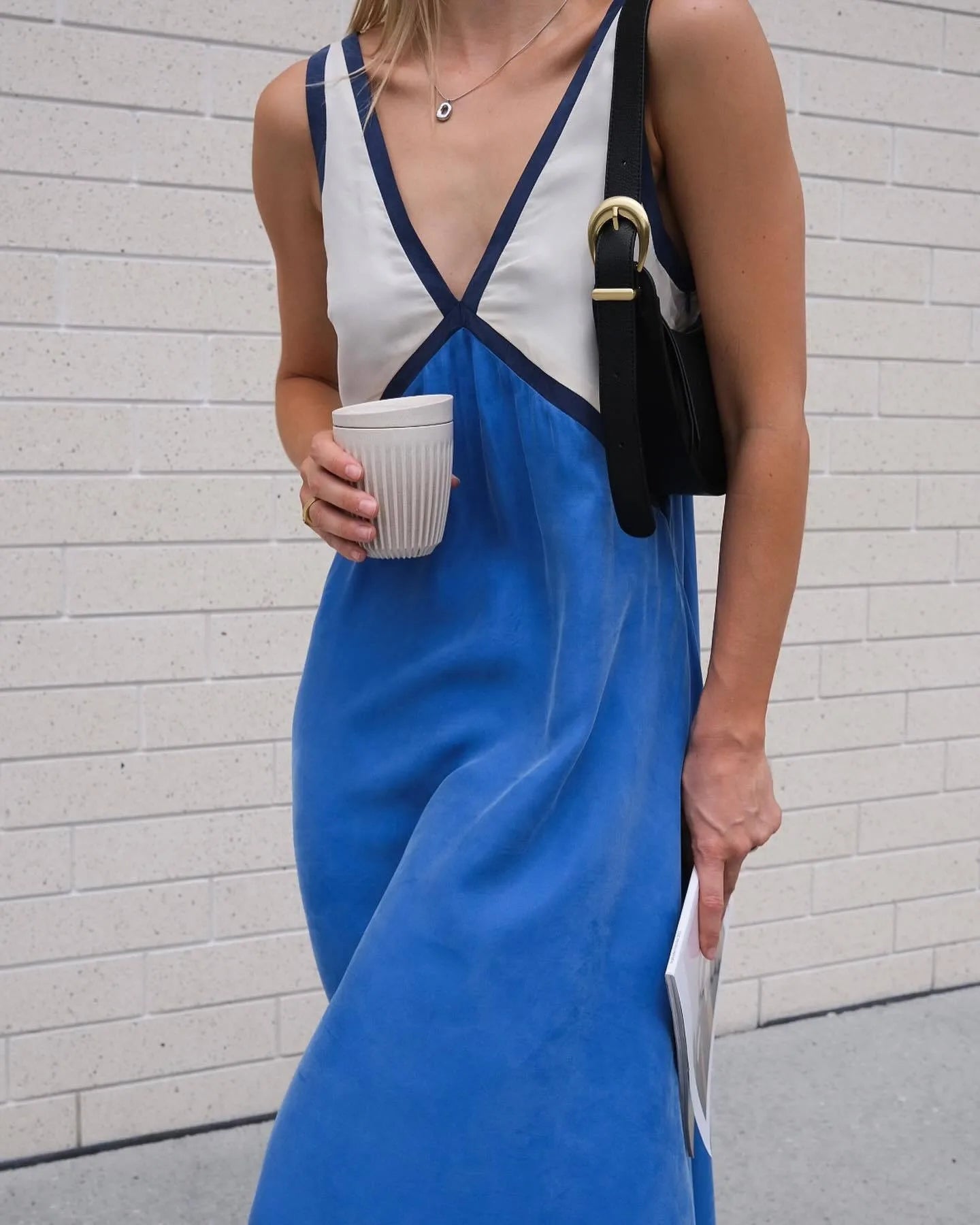 Vestido Suzana - O bicolor preferido das trendsetters (tendência Italiana)
