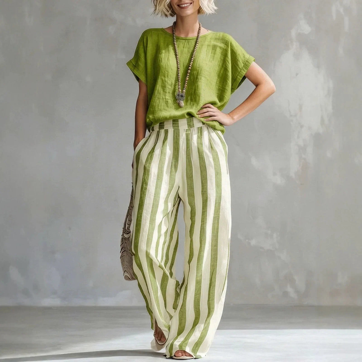 Conjunto Analu - O casual chic mais desejado pelas style mavens (tendência grega)