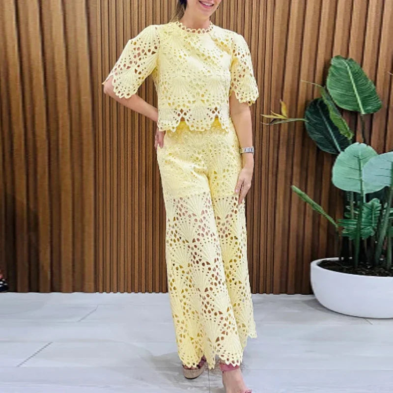 Conjunto Amara - O bordado preferido das trendsetters (tendência americana)