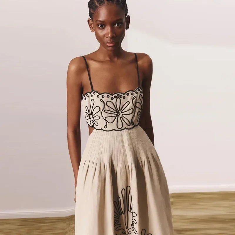 Vestido Allana - Vestido Costas Nuas Sem mangas (favorito das famosas)