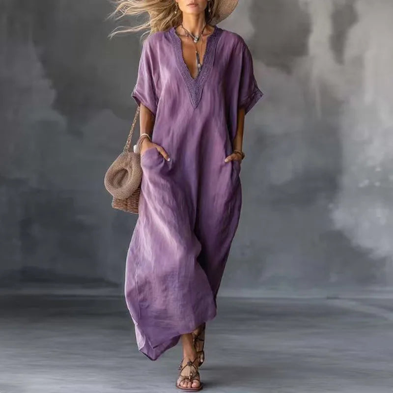Vestido Gwen - O Linho mais desejado para esse verão 2026 (tendência grega)