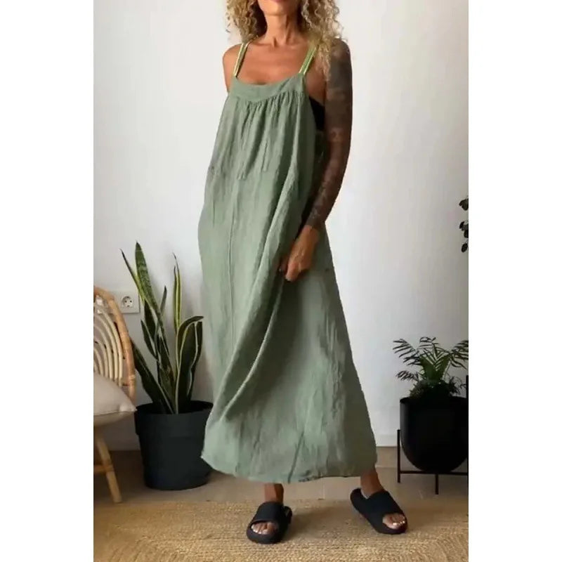Vestido Carmem - O linho must-have das trendsetters (tendência grega)